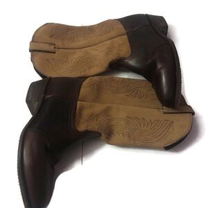 Durango Mens Leather Cowboy Boots Sz 9m